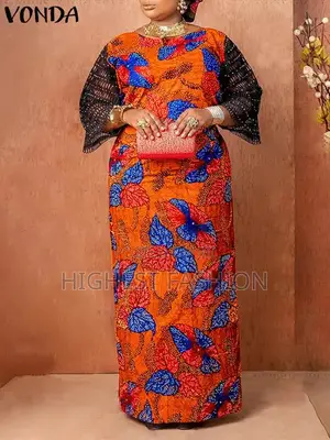 Half Sleeve Print Dress