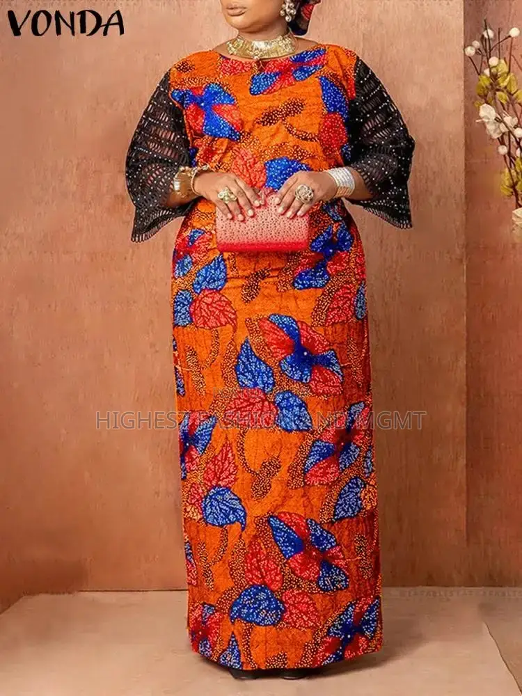 Half Sleeve Print Dress