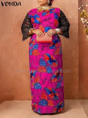 Half Sleeve Print Dress
