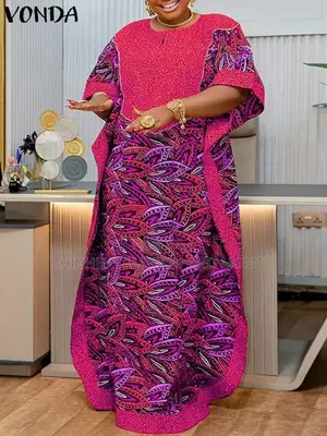 Half Sleeve Butterfly Print Dress