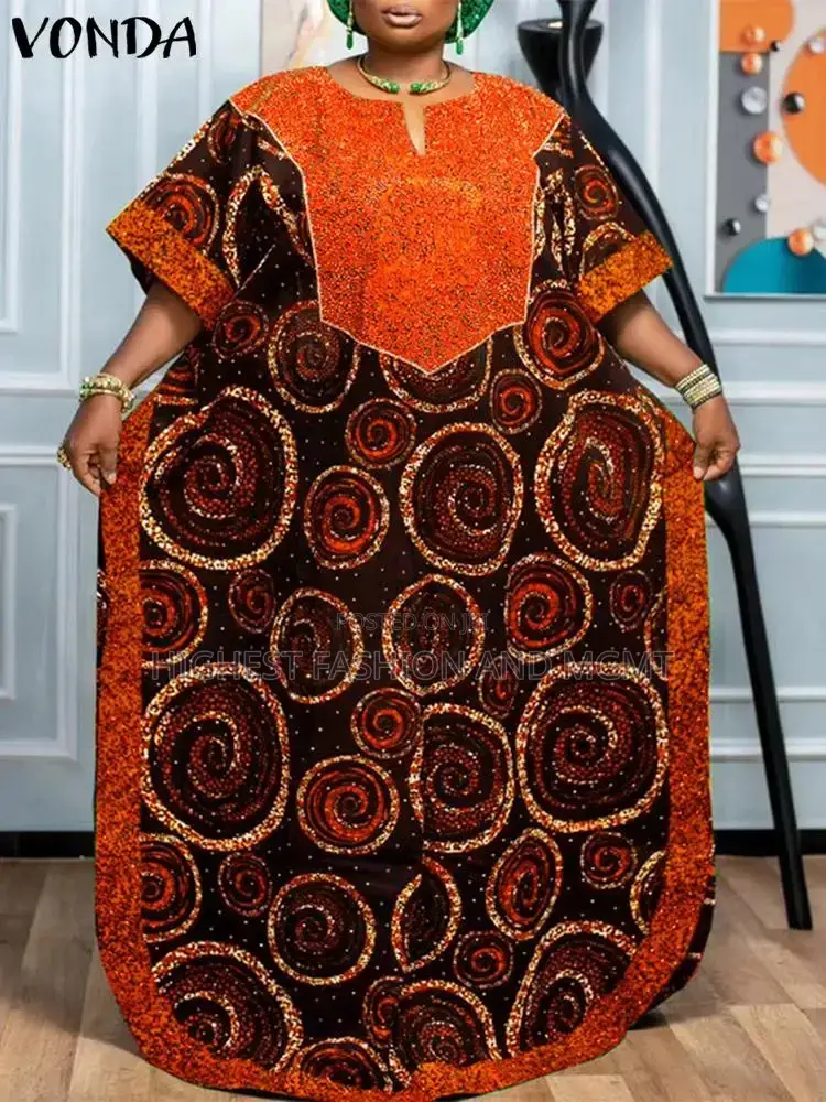 Half Sleeve Butterfly Print Dress
