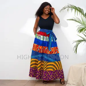 High Waist Ankara Skirt