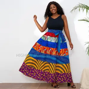 High Waist Ankara Skirt