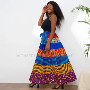 High Waist Ankara Skirt