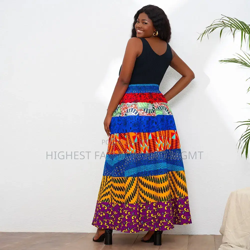 High Waist Ankara Skirt