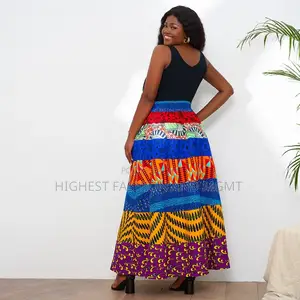 High Waist Ankara Skirt