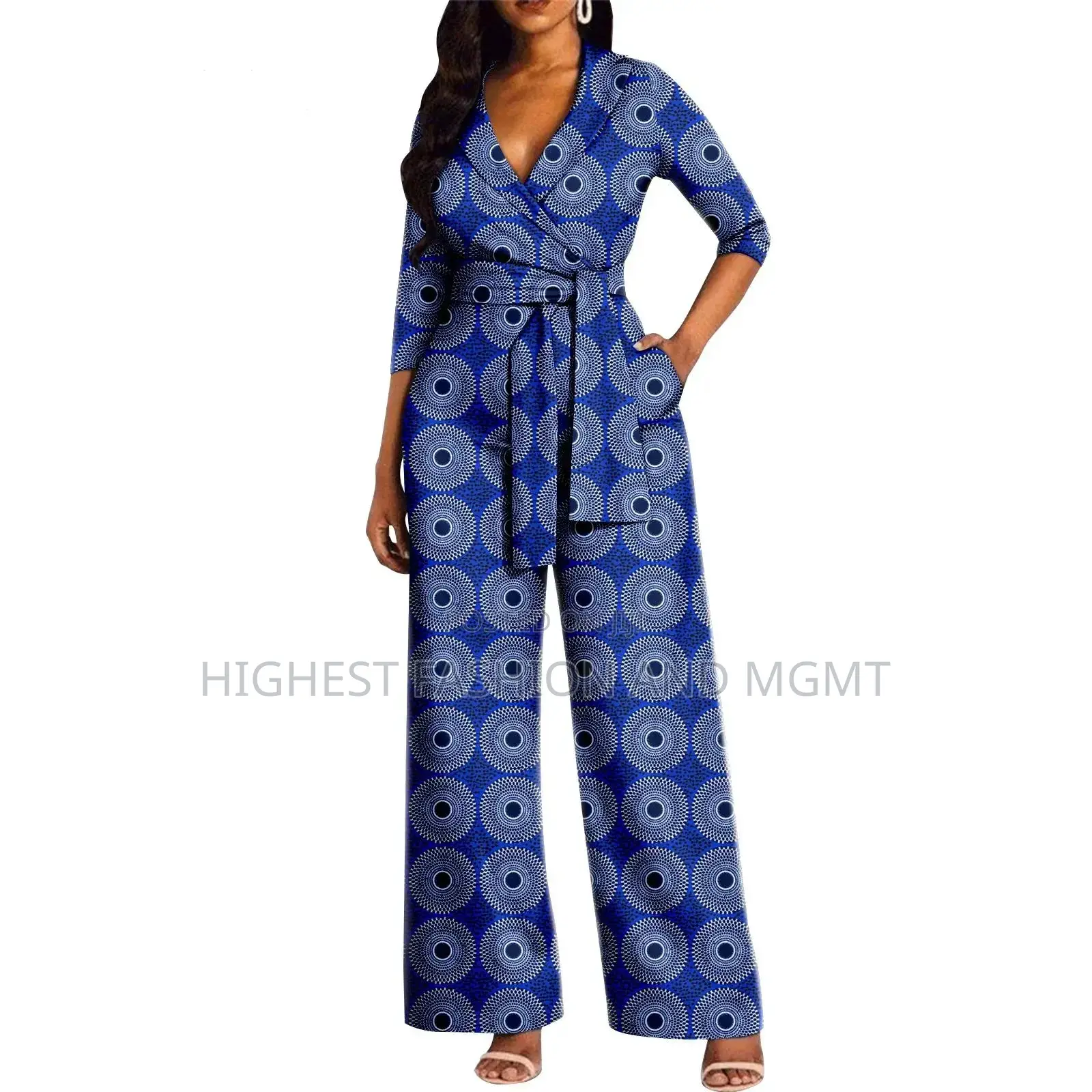 Wrap Print Jumpsuit