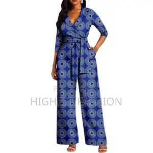 Wrap Print Jumpsuit