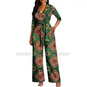 Wrap Print Jumpsuit