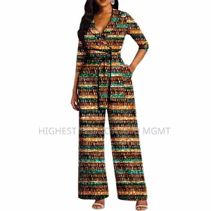 Wrap Print Jumpsuit