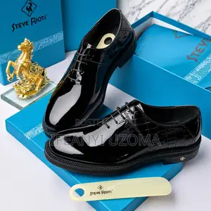 Italian Black Color Leather Men Shoe