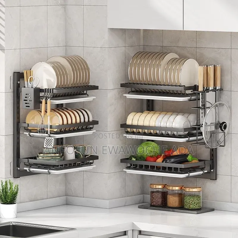 3-Layer Wall Mounted Plate Rack