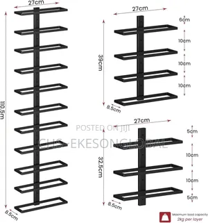 Driplex 12 Tiers, Metal Wine Display Rack Wall Mount