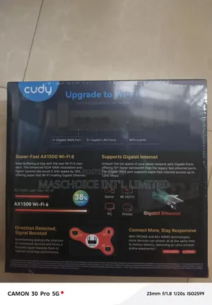 Cudy Ax1500 Dual Band Wi-Fi 6 Router