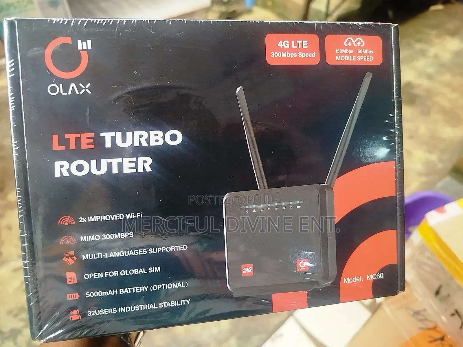 Olax Mc60 Lte Turbo Sim Router 4g 300mbps