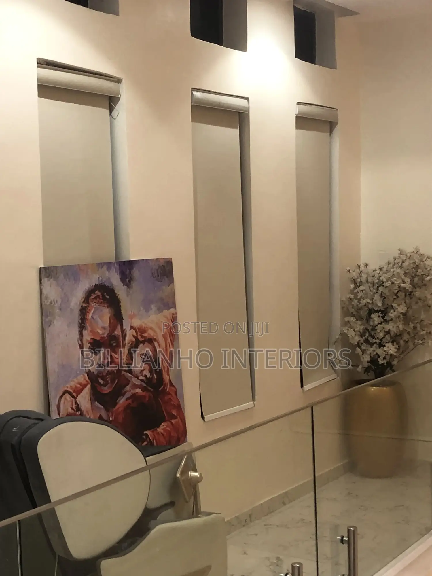 Off White Blackout Roller Blind