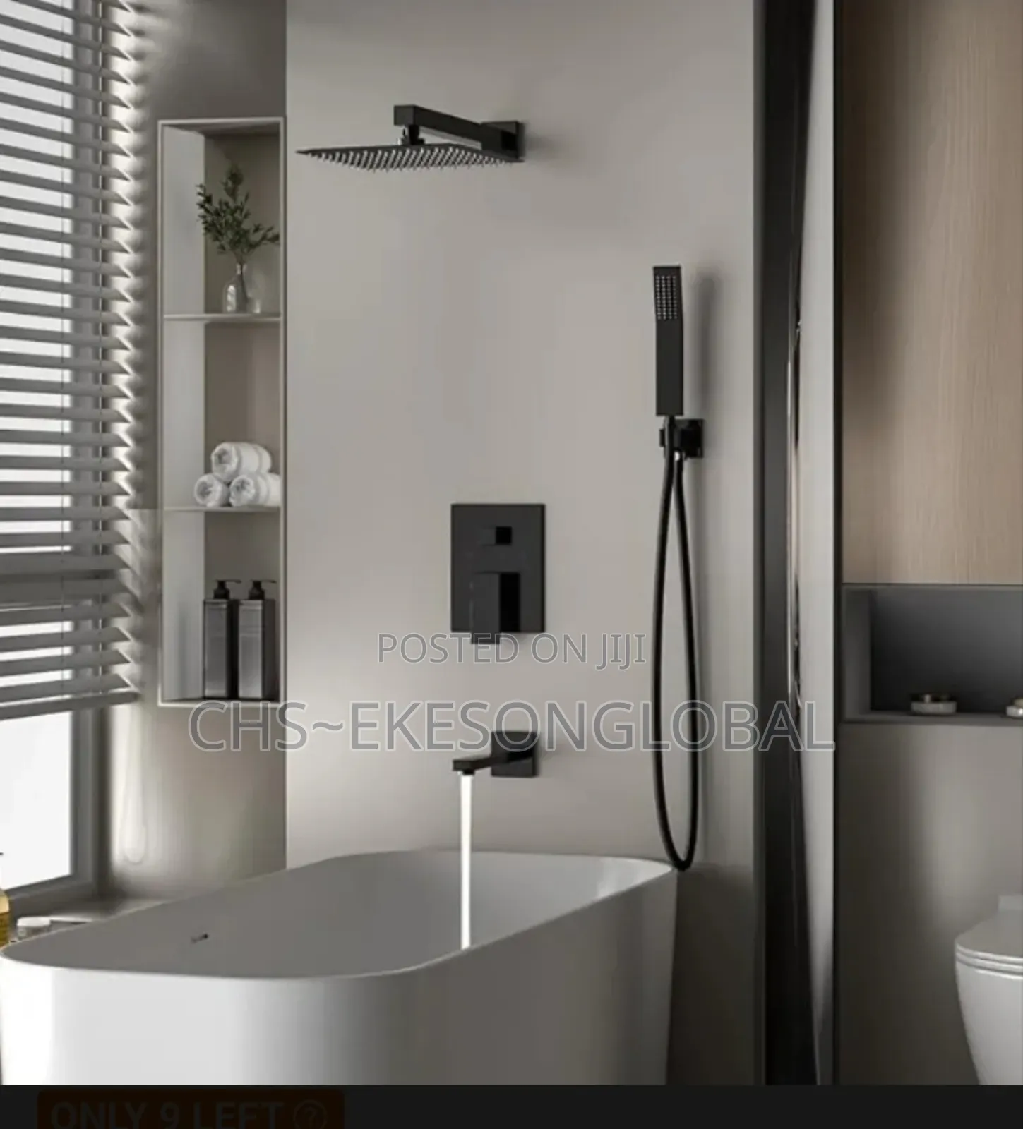 Quality 5ways Conduit Shower Matt Black