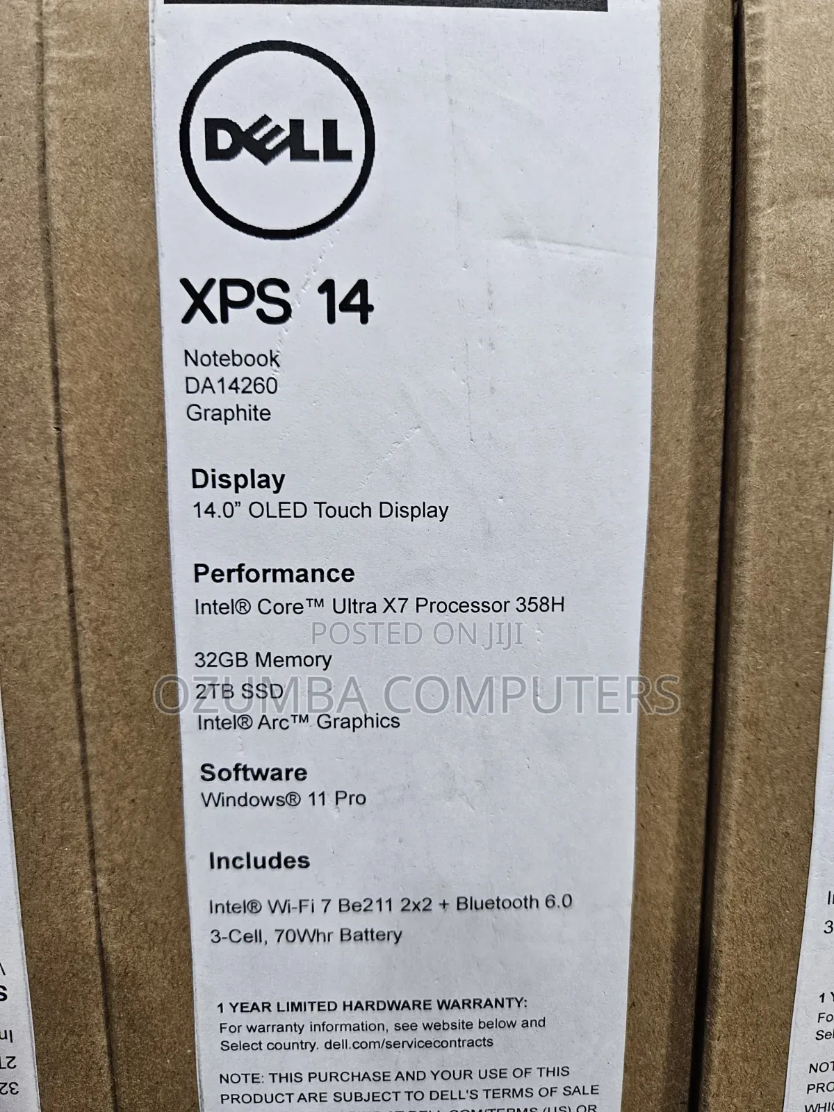 New Laptop Dell 32GB Intel Core Ultra 7 SSD 2T