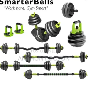 50kg Unisex 6in1 Anti Dust Dumbbell Ab Roller