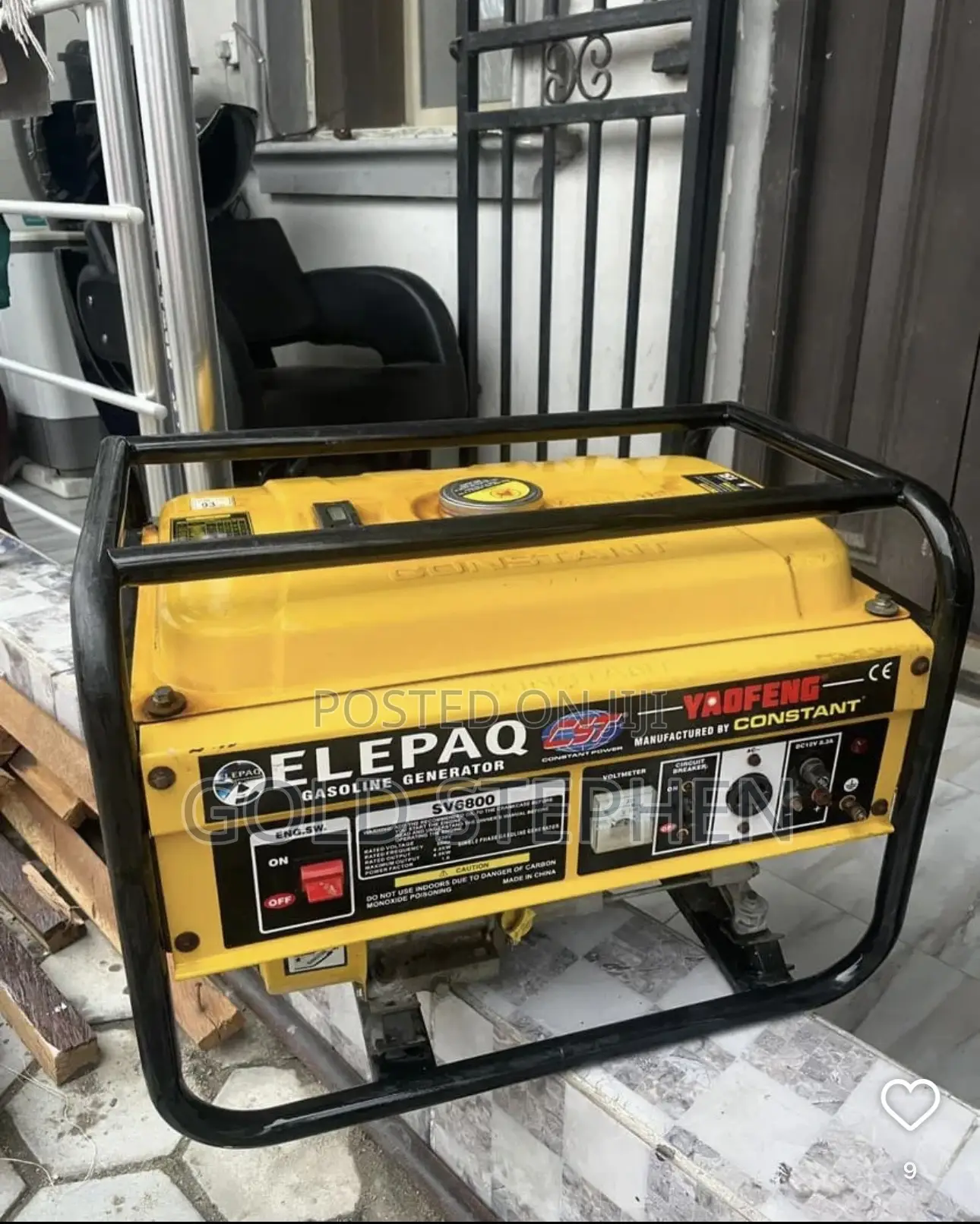 Elepaq Generator 4.5kva