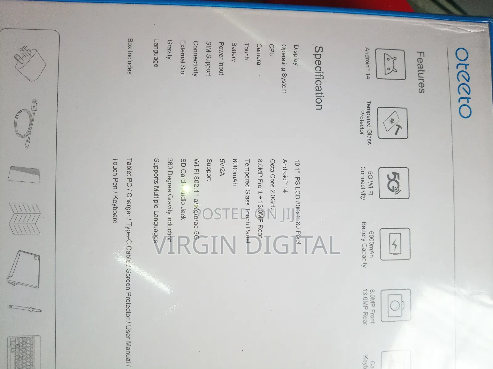 New Oteeto TAB 15 128 GB Blue