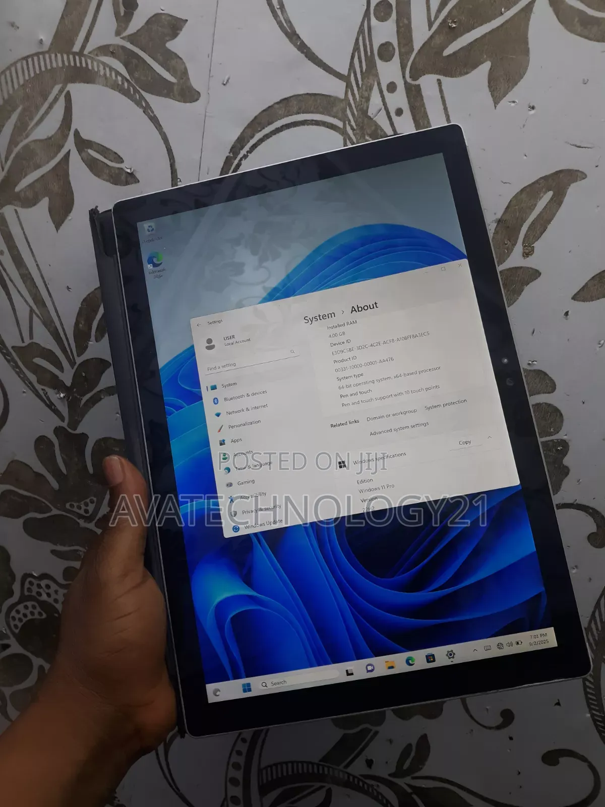 Laptop Microsoft Surface Pro 4 4GB Intel Core i5 SSD 128GB