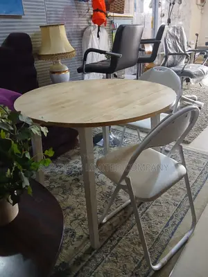 Foreign Used Set of Ikea Extendable Table and Collapsible Chair