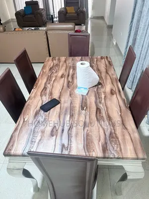 6 Seater Marble Top Dining Set