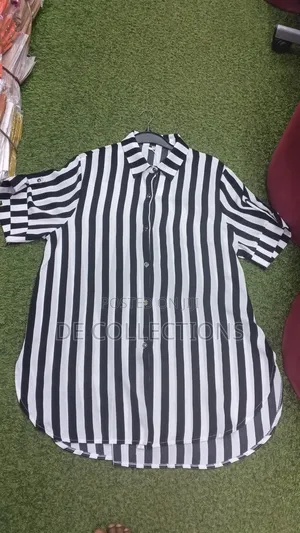 Long Designer Shirt in Stripes and Plain Colors