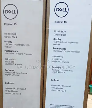 New Laptop Dell Inspiron 15 8GB Intel Core i5 SSD 512GB