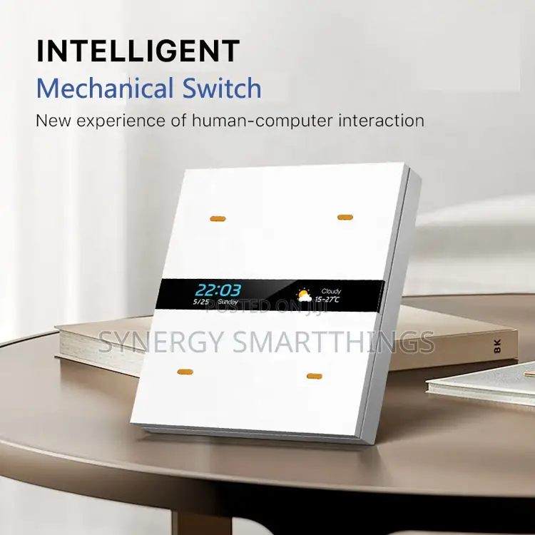 M8 Pro Zigbee Smart Switch 4 Gang Control Panel Scene Switch - White