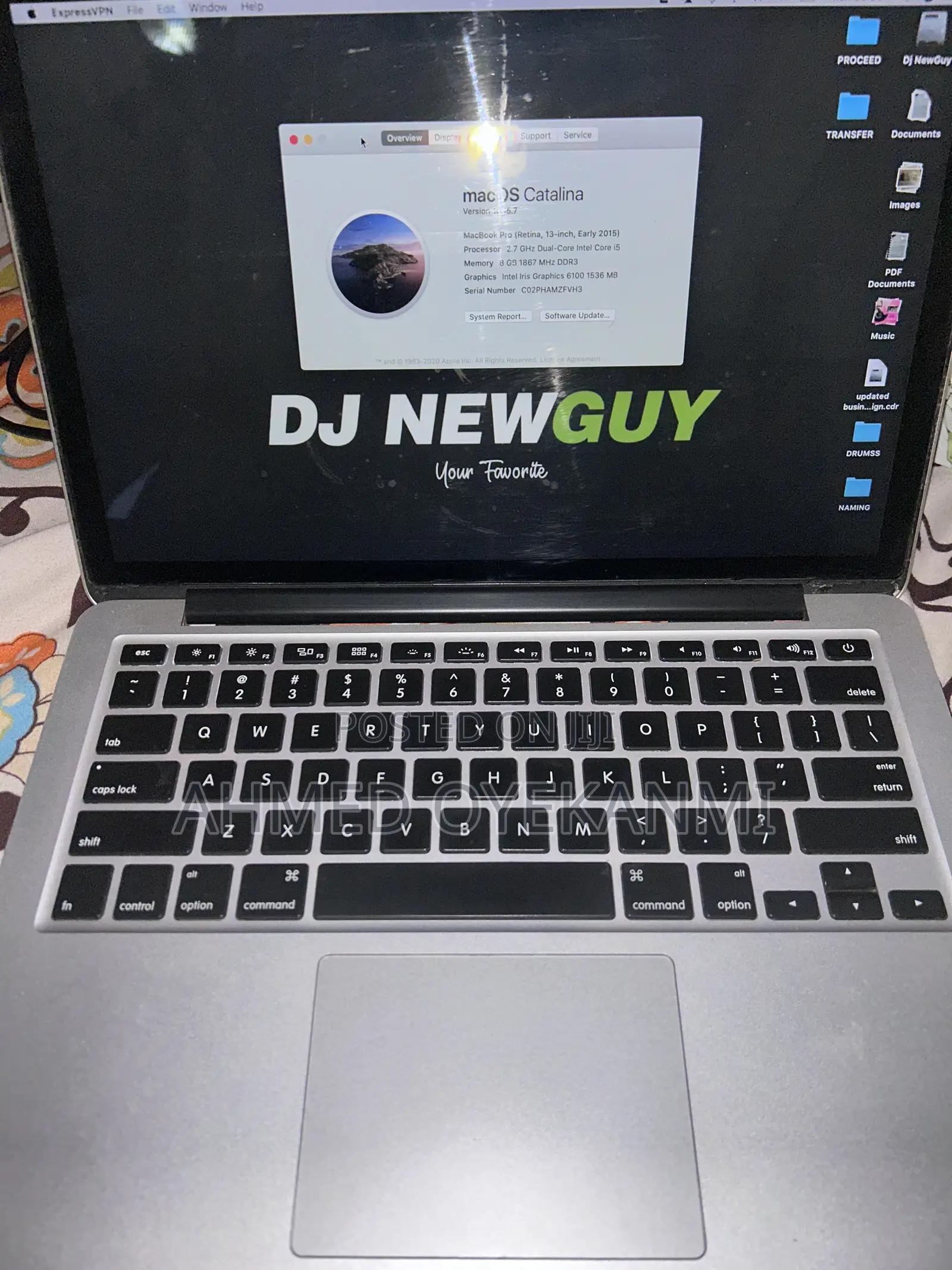 Laptop Apple MacBook Pro 2015 8GB Intel Core i5 SSD 256GB