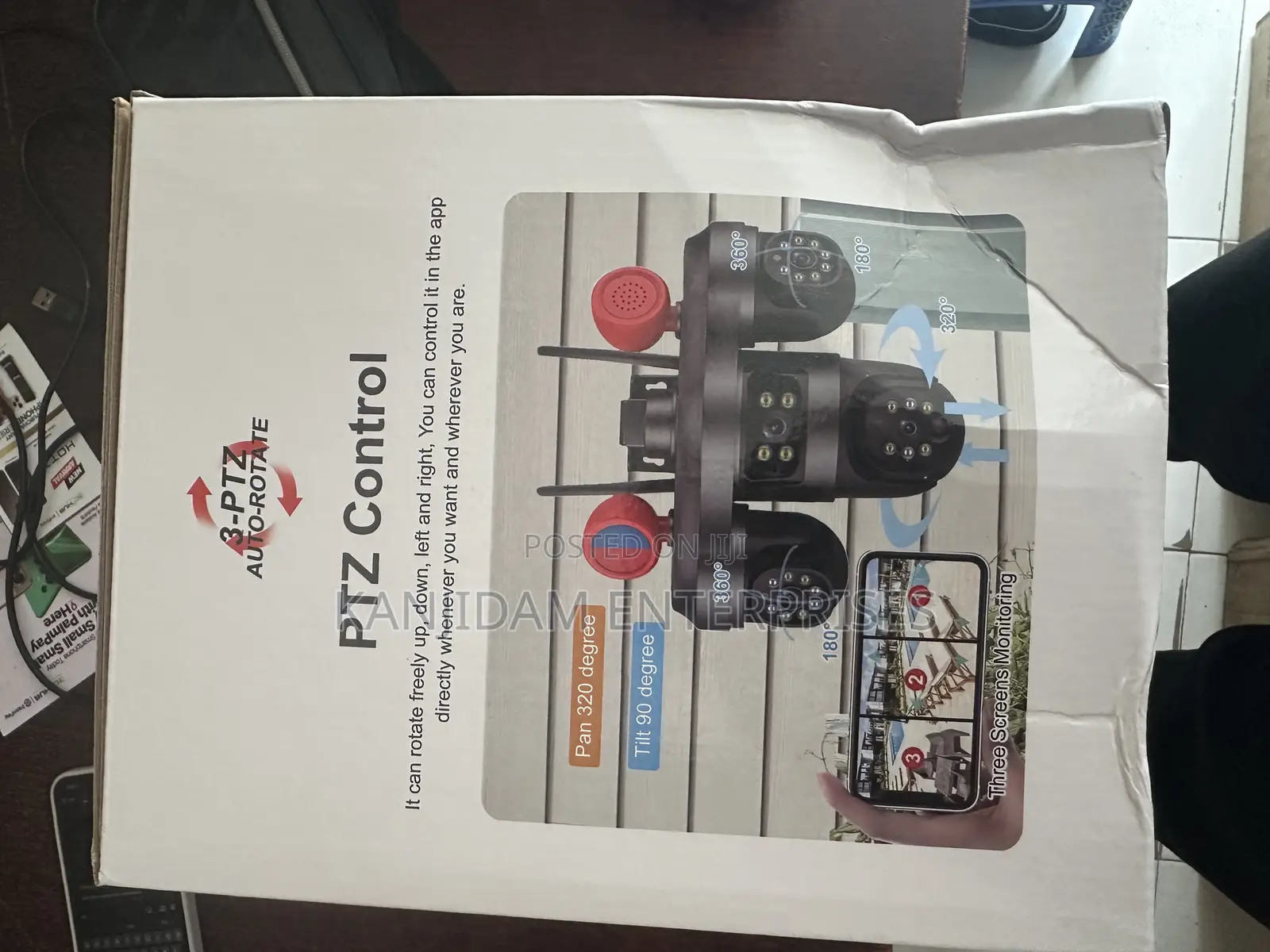 Solar Camera Triple Lens PTZ
