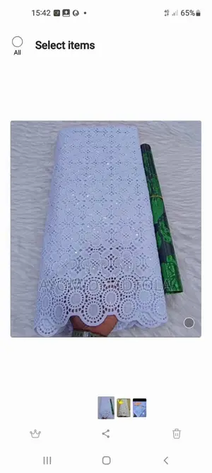 Adeola Elegant Lace Design Fabric