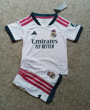 Real Madrid Official 26/27 Kids Home White Jersey