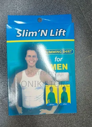 Slim 'N Lift Men's Slimming Body Shaper Vest - White