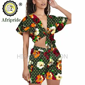 Ankara Crop Top and Shorts