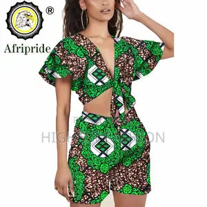 Ankara Crop Top and Shorts