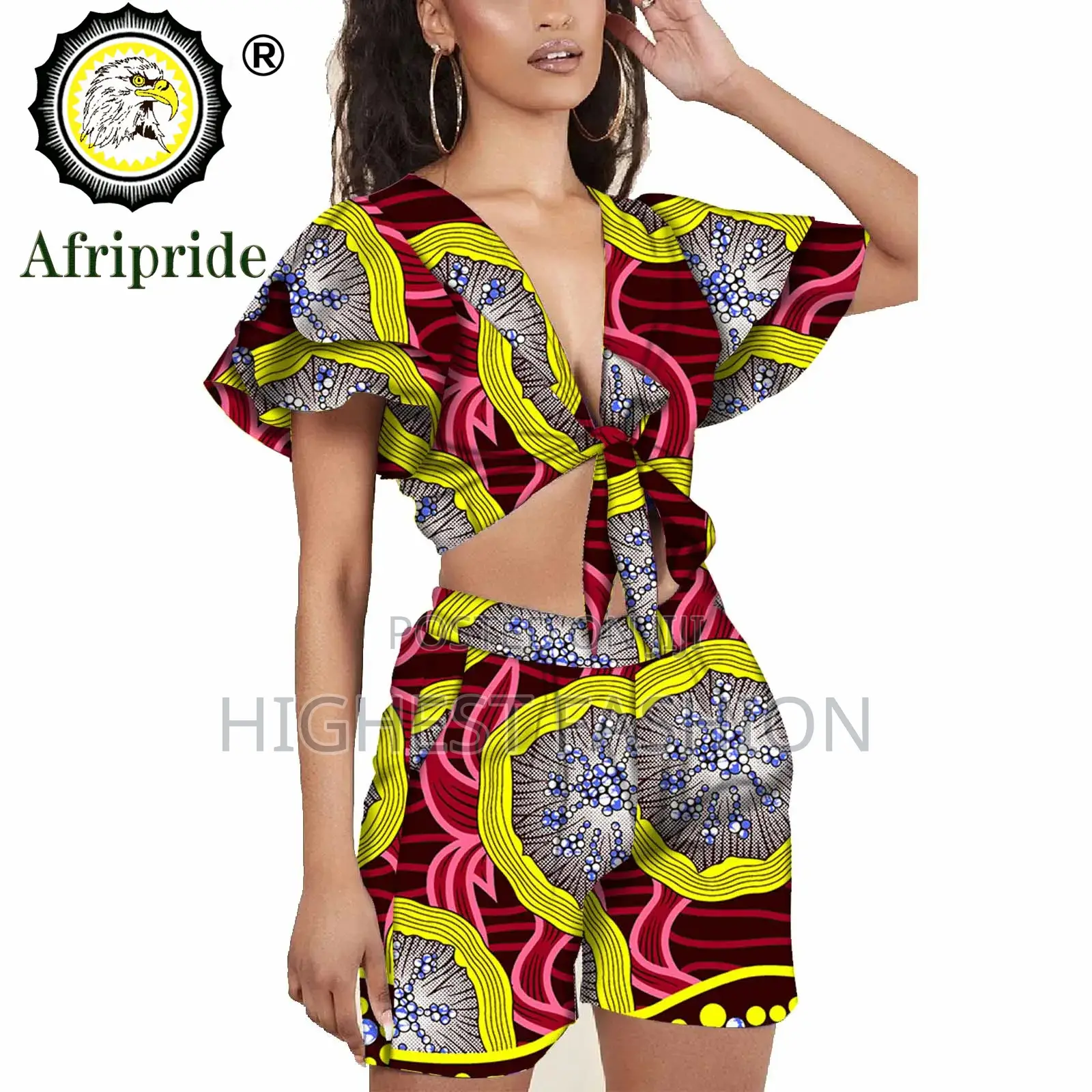 Ankara Crop Top and Shorts