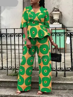 Print Peplum Top and Pant