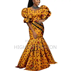 Ankara Bob Sleeve Dress