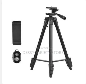 Portable Tripod Stand 1.35m Height With Phone Clamp Remote
