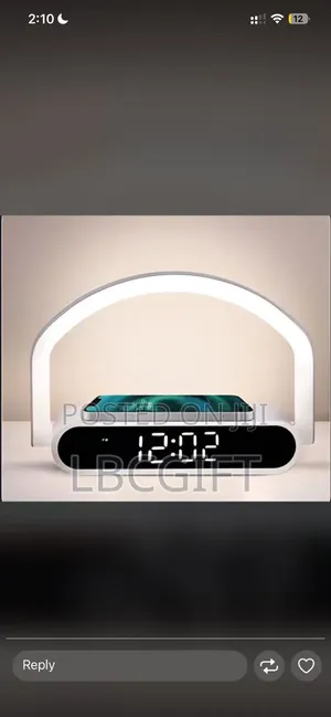 Unique Wireless Charger With Led Light Clock (Wholesales Only