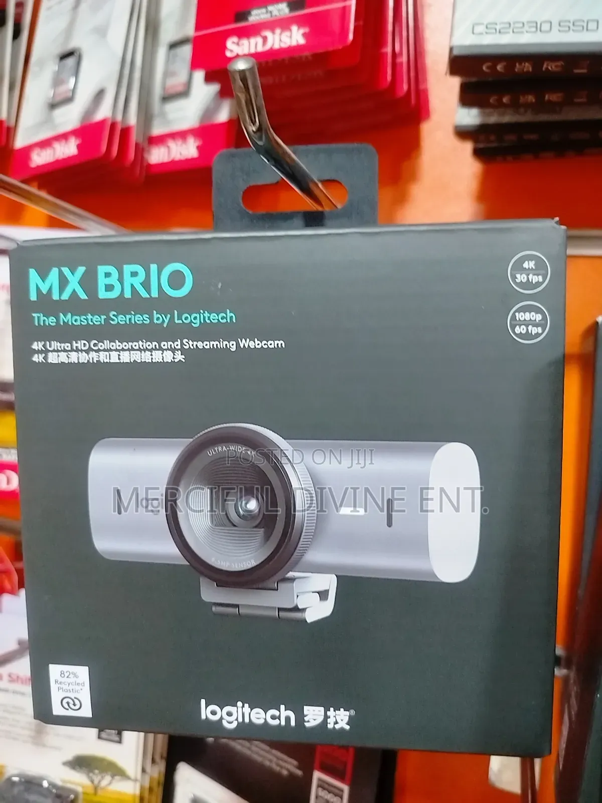 Logitech Webcam Mx Brio Master Series Ultra Webcam