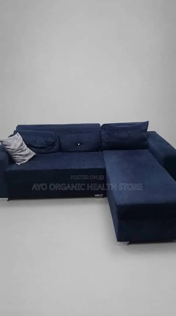 Gently Used 2-Seater Sofa – Deep Blue (Excellent Condition)