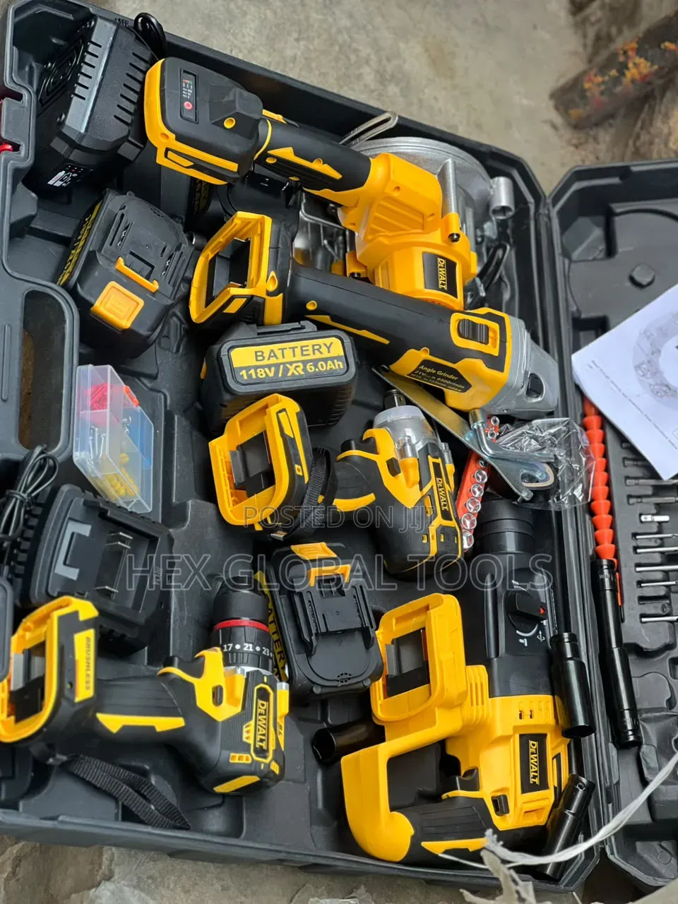 Dewalt Circular Saw, Rotary Hammer, Angle Grinder, E. T. C