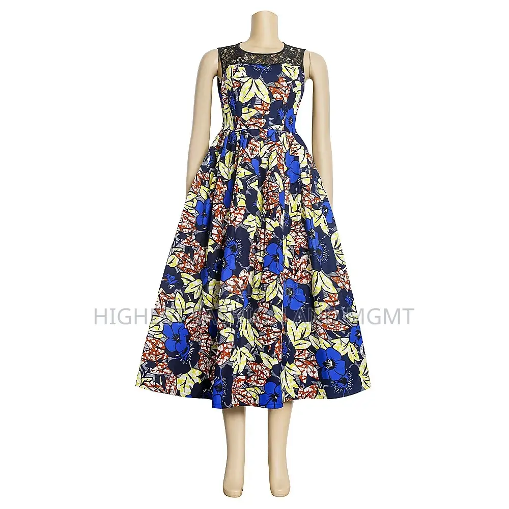 Ankara Gathered Dress