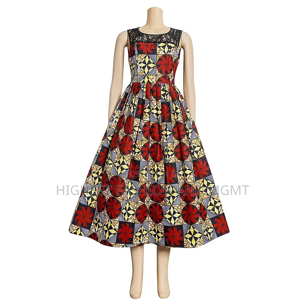 Ankara Gathered Dress