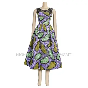 Ankara Gathered Dress
