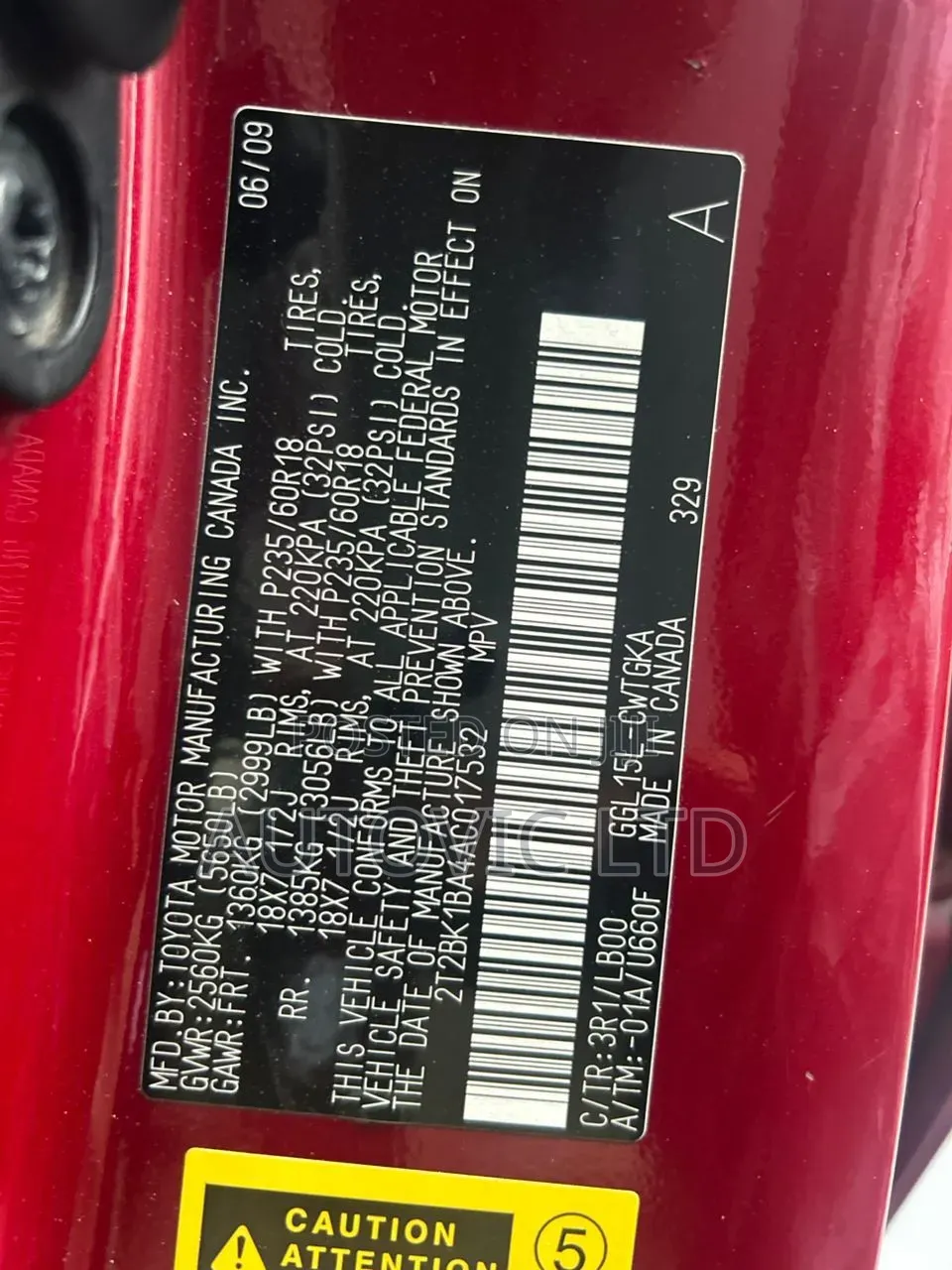Lexus RX 2010 Red
